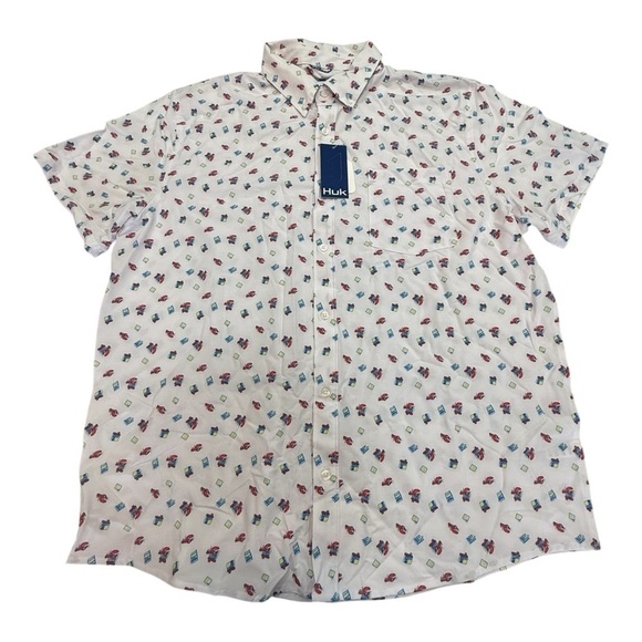 Huk Other - NWT Huk Kona Lobster Print Button Down Size XXL
